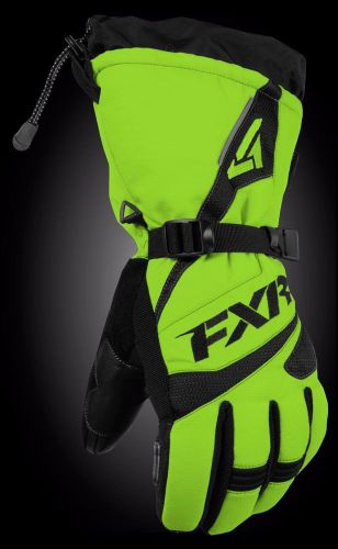 Fxr racing fuel glove lime size large snowmobile gloves 15606.70013