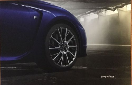 Very rare genuine lexus rcf poster/brochure out of print mint condition