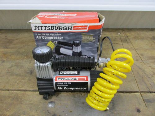 Pittsburgh 12v 100 psi high volume air compressor cigarette lighter travel plug