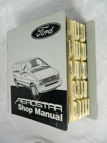 Ford aerostar 1986 86 official ford loose leaf dealer service repair shop manual