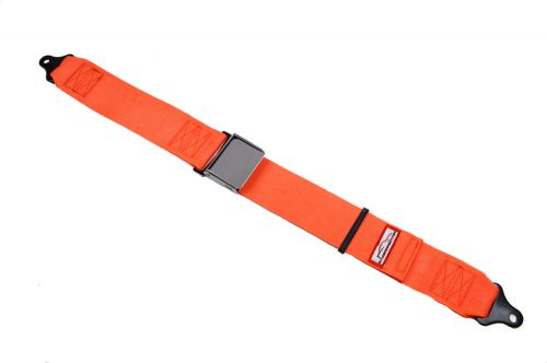 3&#034; chrome lift latch seat belt lap belt orange restomod rat rod 2 point 74&#034;