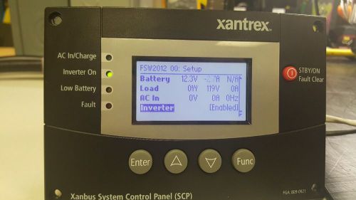 New xantrex 815-2012 inverter/charger display model with remote panel 75ft cable