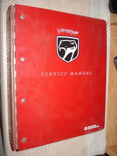 1993 dodge viper service manual shop book original daimler chrysler