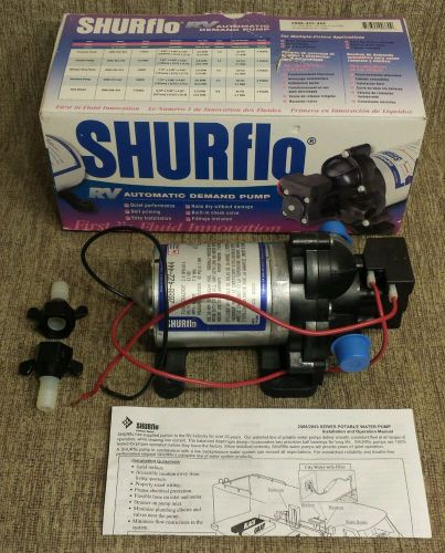 Shurflo 2088-422-444 quiet rv automatic demand pump 12v (13.7) 7a 45 psi 2.8 gpm