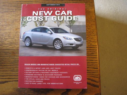 The original new car cost guide - september 2010