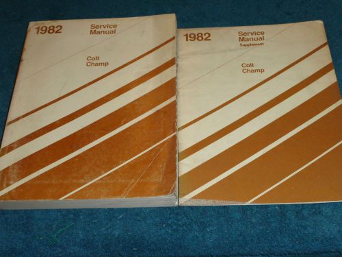 1982 dodge colt / plymouth champ / shop manual set / shop book set / originals