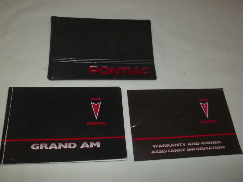 2002 pontiac grand am owner manual 3/pc.set + black pontiac factory case free s