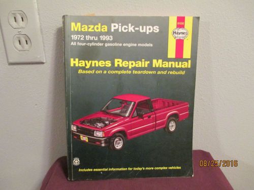 Haynes repair manual #61030: mazda pick-ups 1972-1993-like new