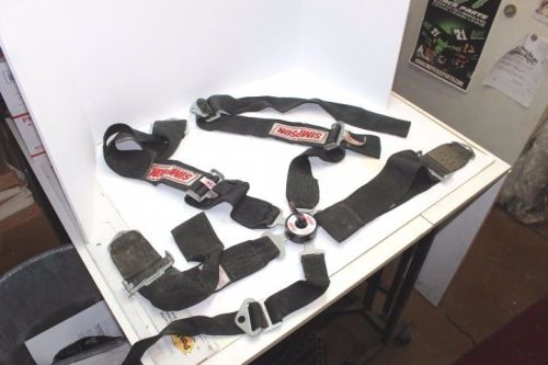 Simpson camlock 5 point racing harness impact rjs demo derby seat belts #5