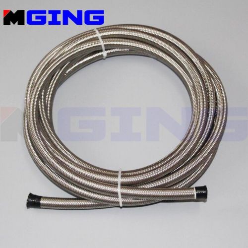 Stainless braided  oil hose teflon ptfe e85 fuel line -6 an6 6an 5m=16.4feet sl