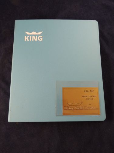 &#039;74 king gold crown kaa445 audio control system 5004 maintenance overhaul manual