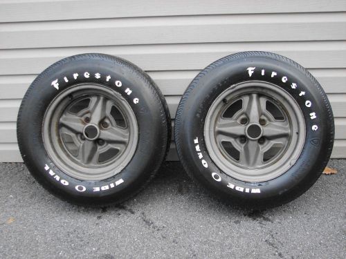 71 72 73 74 75 76 77 chevrolet vega gt wheels &amp; a70-13 firestone wide oval tires