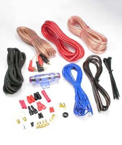 8 gauge ga 8awg car amplifier amp installation wiring wire kit + rca cable 1000w