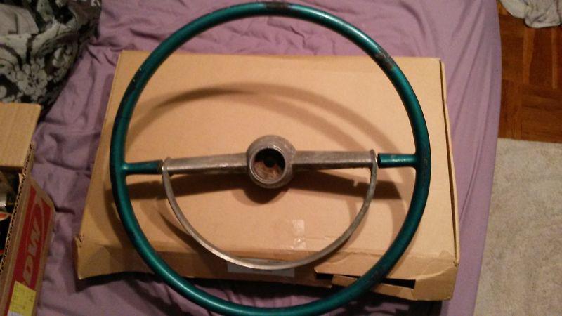 1950's ford mercury steering wheel and horn ring 