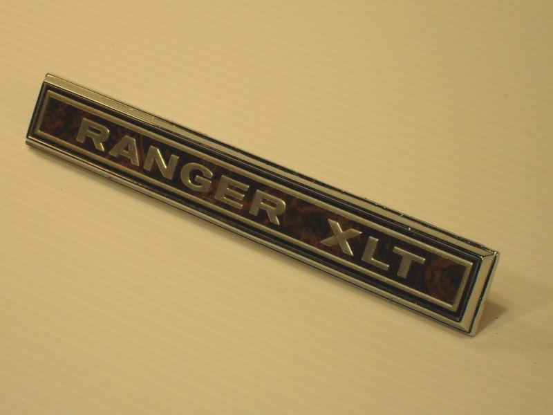Ford glove box emblem { ranger xlt }1970 1971 1972 truck f-100 f-150 f-250