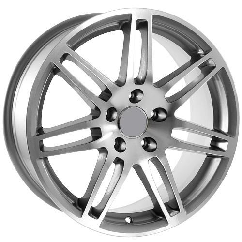 17" inch audi a4 a6 a8 s4 s6 s8 machined rs4 turbo style wheels rims