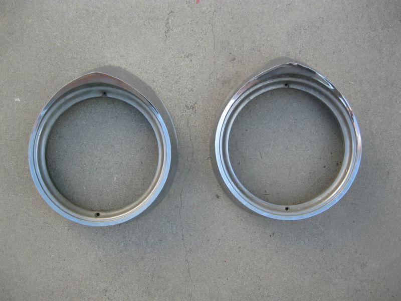 1957 chrysler imperial headlight rings