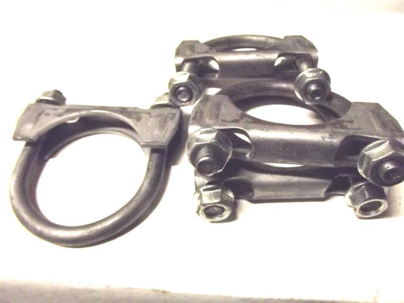 2 1/4"x 3/8" heavy duty muffler clamps ,4 pcs, made in canada