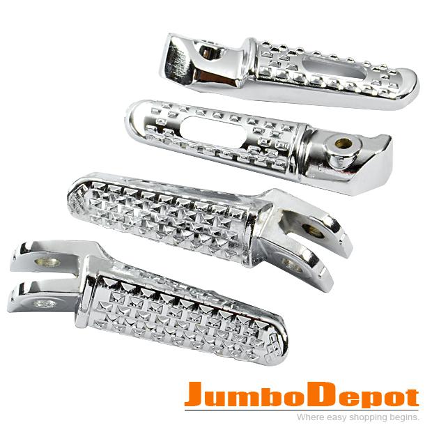 Brand new motorcycle chrome front & rear footpegs new set  for honda cbr 600 vtr