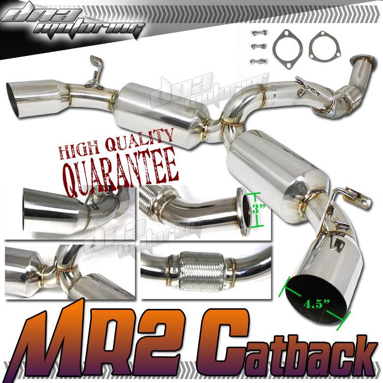 3" mr2 turbo 90-95 mr-2 stainless catback exhaust system cat back sw20 3sgte sw