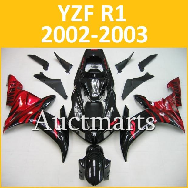 Fit yamaha yzf r1 02 03 yzfr1 2002 2003 1000 fairing kit bodywork b12 b02