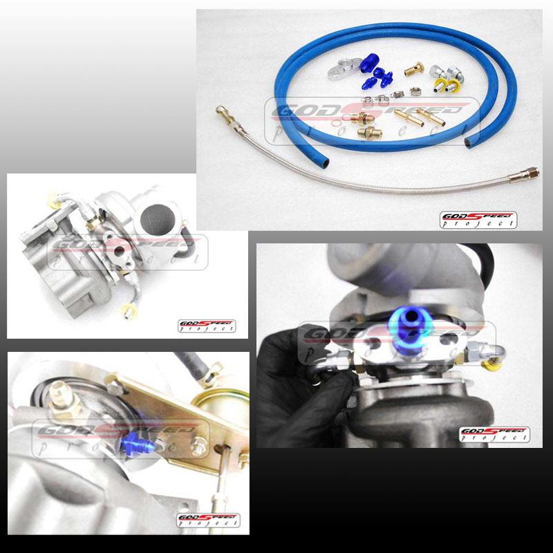 Gsp turbo charger oil & water feed drain line kit t25 t28 t25/t28 g28 gt25 gt28