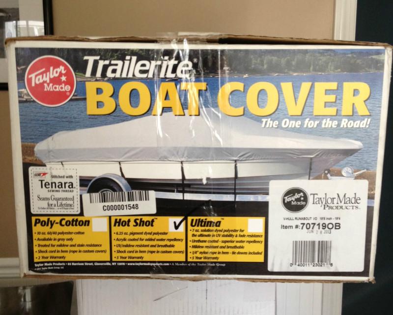 Taylor made v-hull runabout i/o 18' 5"-19' 4" boat cover