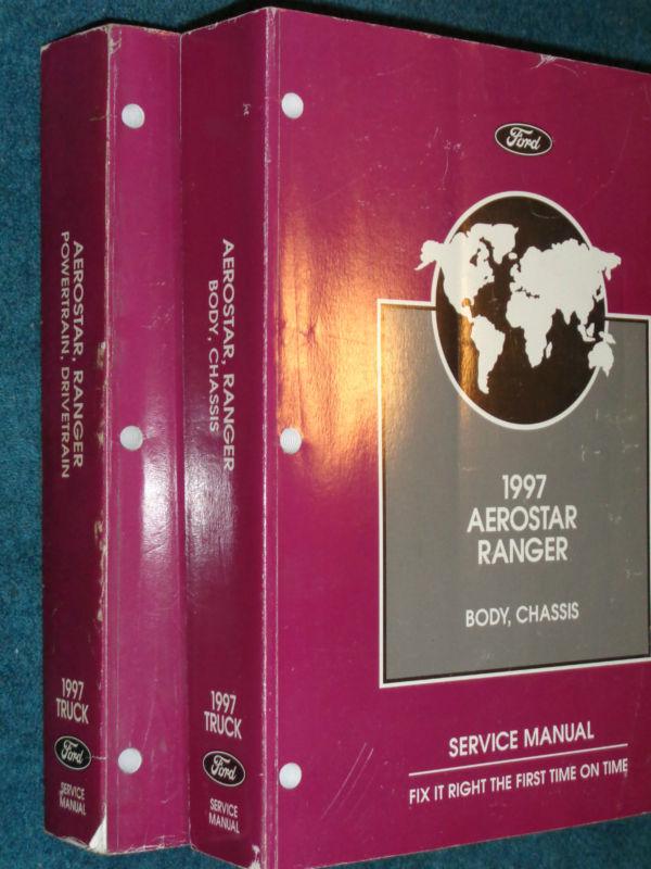 1997 ford ranger / ford aerostar shop manual set / original service books