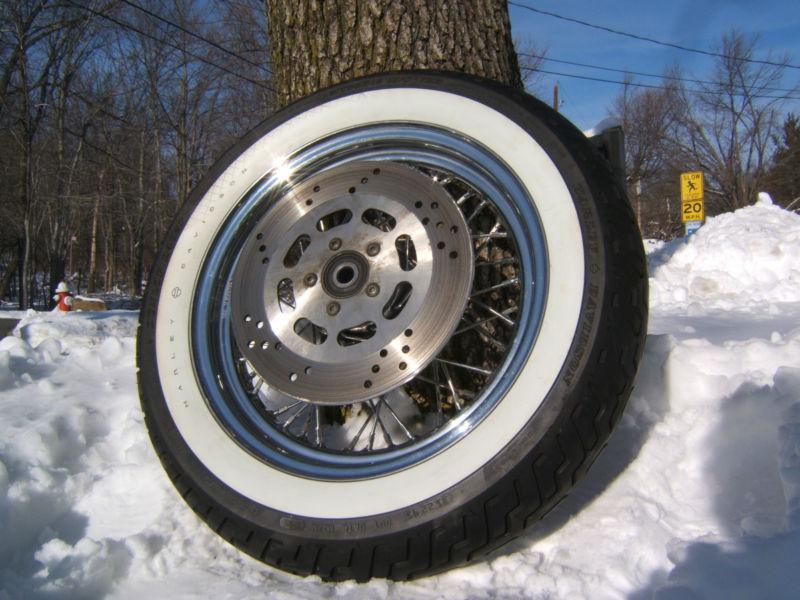 Harley davidson heritage springer wheel tire flsts
