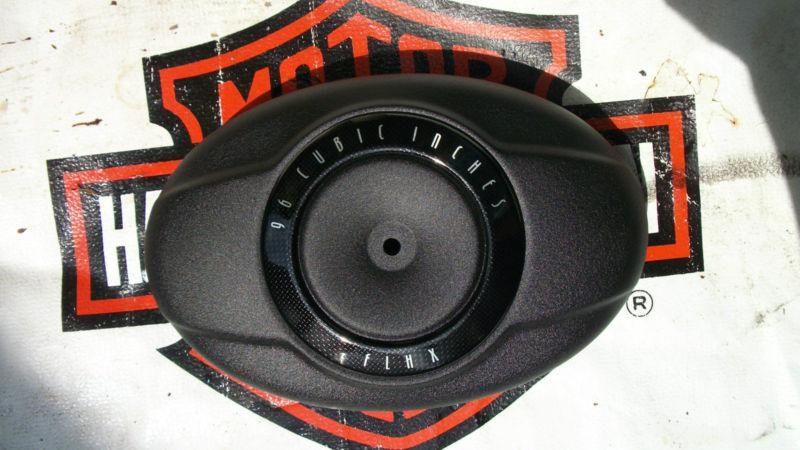 Harley street glide flhx air cleaner cover wrinkle black 07 later new style