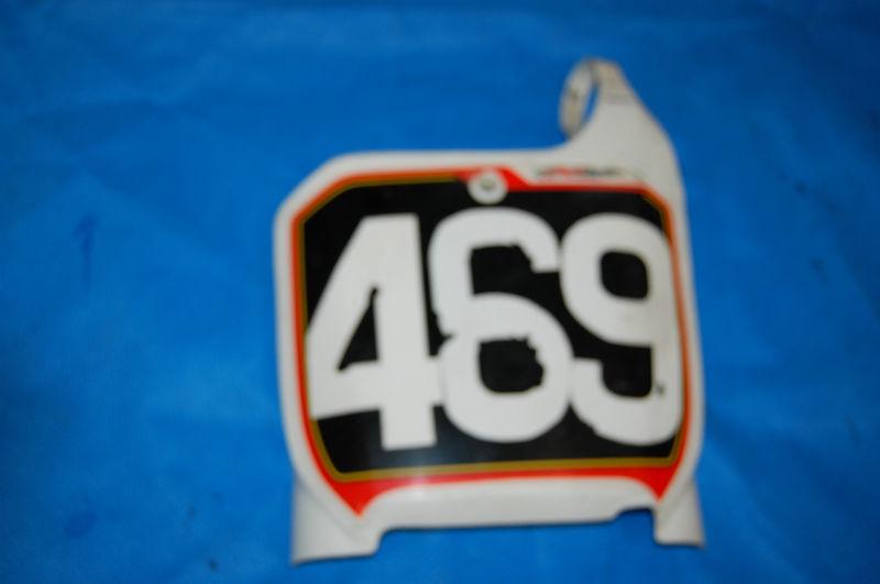 2000-01 2001cr125 cr 125 250 front number plate shield cover protector plastic