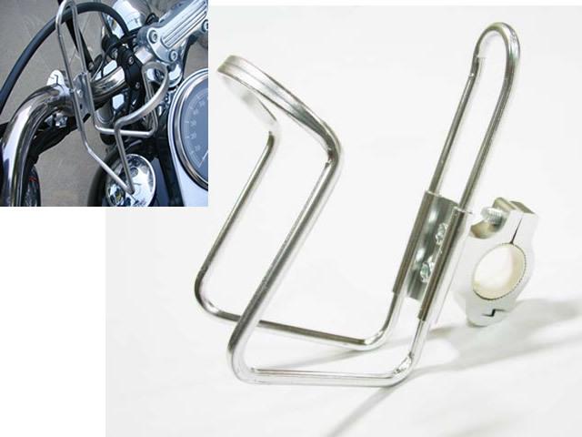 Sliver motorcycle atv dirt bike bar can cup drink water bottle holder stainless