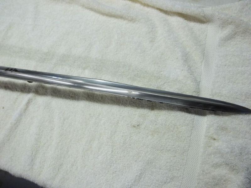1946-48 buick top of front fender stainless trim spears