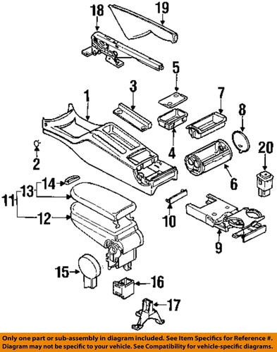 Volkswagen oem 3b0868445a94 rear console-release handle