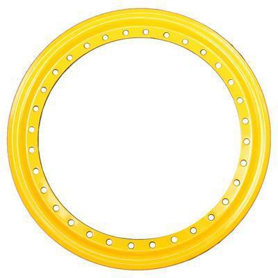 Aero race 54-500002 beadlock ring replacement steel yellow 15" diameter each