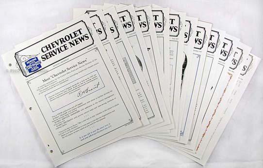 1927 chevrolet service news set of 12 chevy revisions to shop repair manual