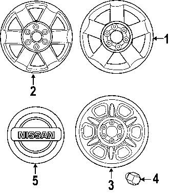 Nissan 40224zp50a genuine oem factory original wheel nut