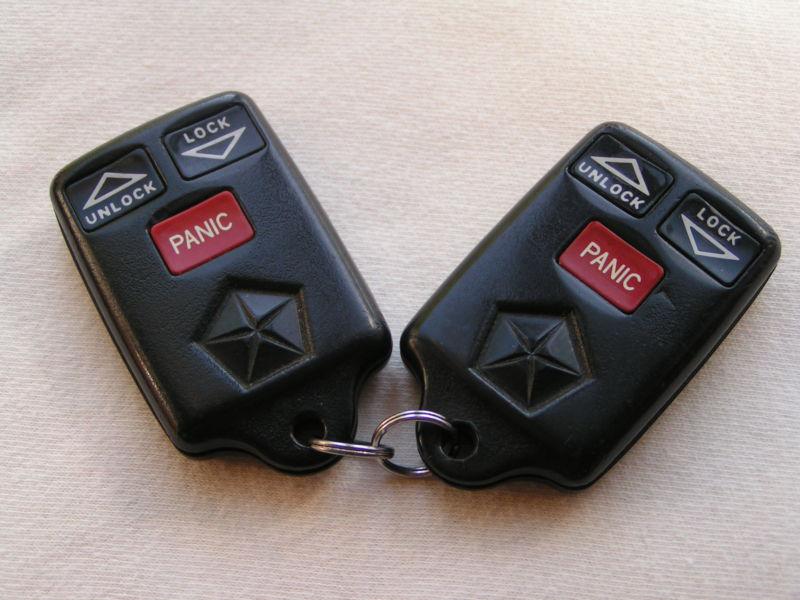 Matched pair 96 97 98 jeep grand cherokee keyless entry remote gq43vt7t 