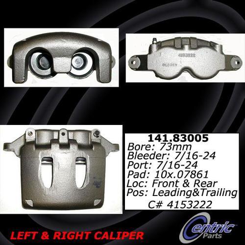 Centric 141.83005 rear brake caliper-premium semi-loaded caliper