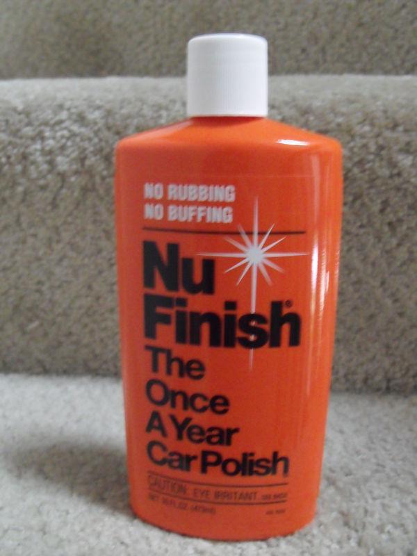 *nwt* nufinish the once a year car polish 16 fl oz.