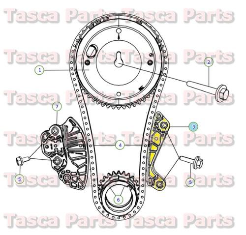 New oem timing chain guide 2009-2014 dodge chrysler jeep vehicles #4893429aa