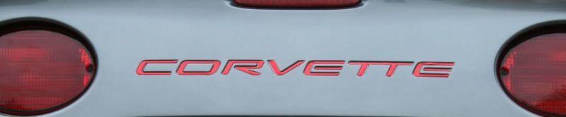 Corvette c5 3d raised domed rear bumper letters 97-04