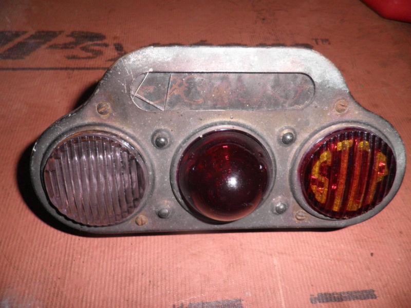 1900's/20's vintage tail light & signal indicator assembly 