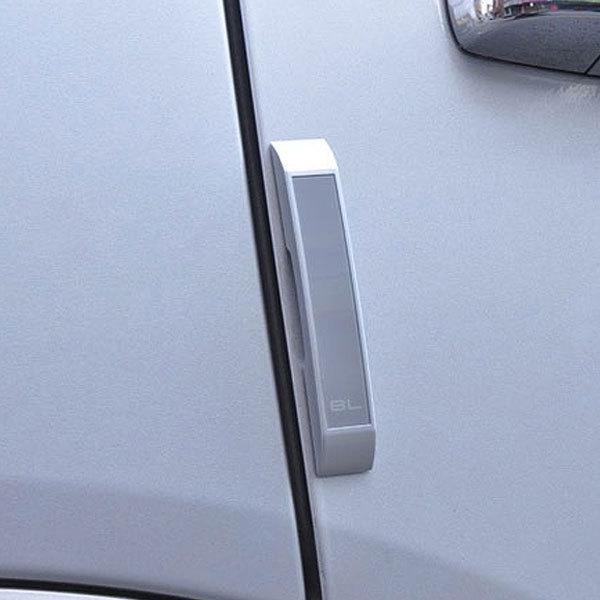 4pcs fouring blacklabel car front rear door guard guards bumper protector silver