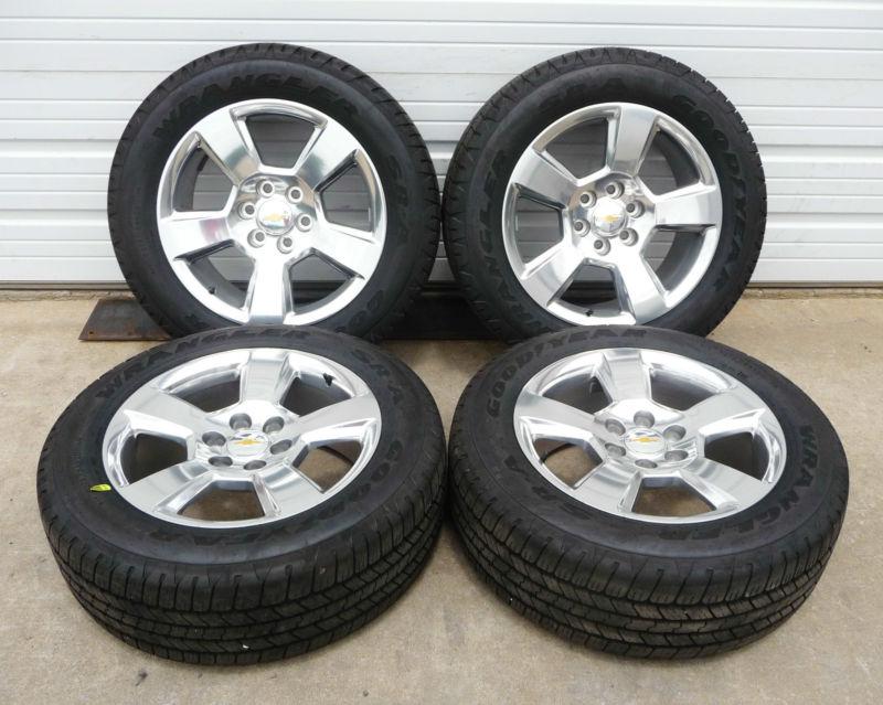 New 2014 chevy silverado 1500 20" polished alloy wheel tire 20937969
