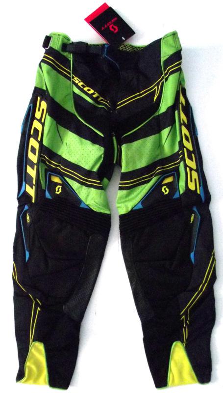 Scott  motocross mx atv racing pants size 34 new 450 commit blk/grn