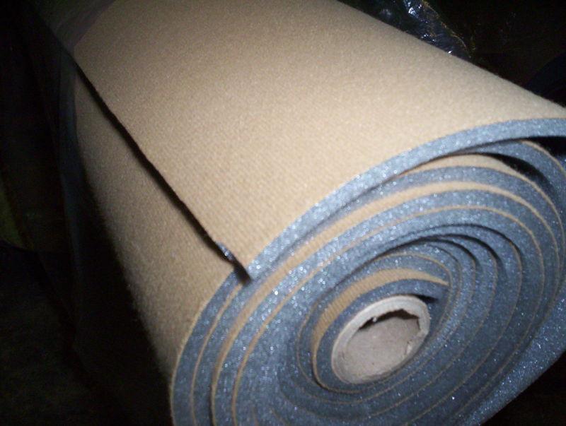 Auto headliner upholstery fabric foam backed  60" long  saddle   free shipping