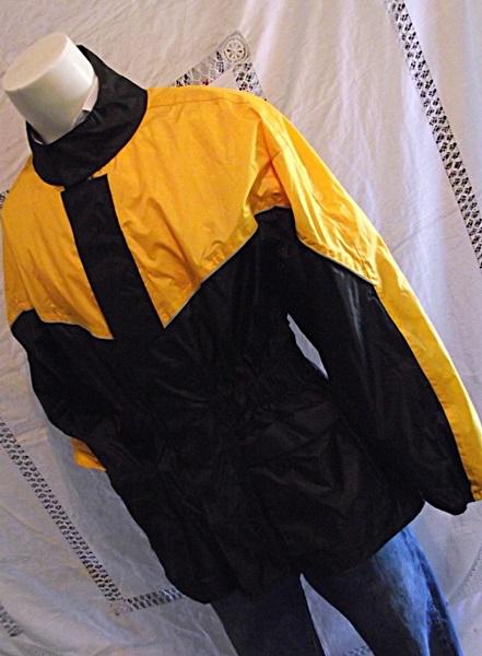 Jafrum motorcycle gear mens med rain gear jacket yellow black lightweight