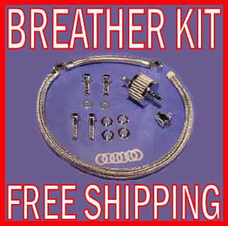 V-twin stainless braided crankcase breather hose vent 1993-2013 harley softail