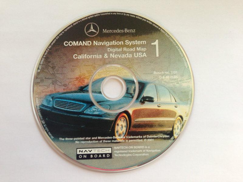 2001 mercedes s430 s500 s55 s600 amg navigation map disc cd 1 california nevada